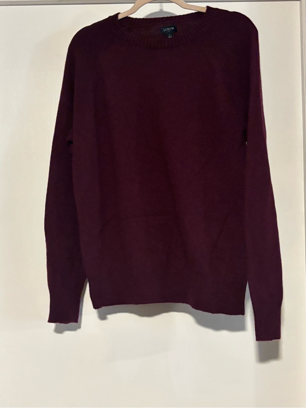 J. Crew Men's Crewneck Sweater in Wine